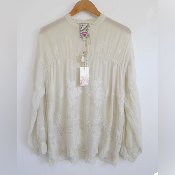 Johnny Was Feather Lara Top XS - Picture 5 of 9